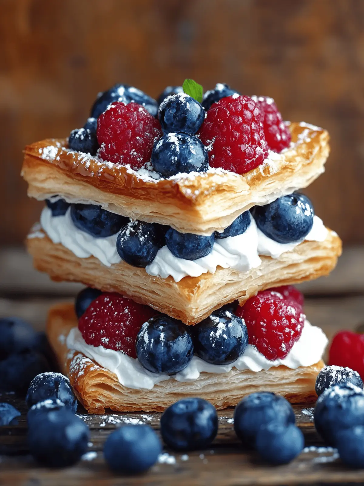 Patriotic Red, White and Blue Pastries