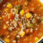 Tomato Hamburger Vegetable Soup