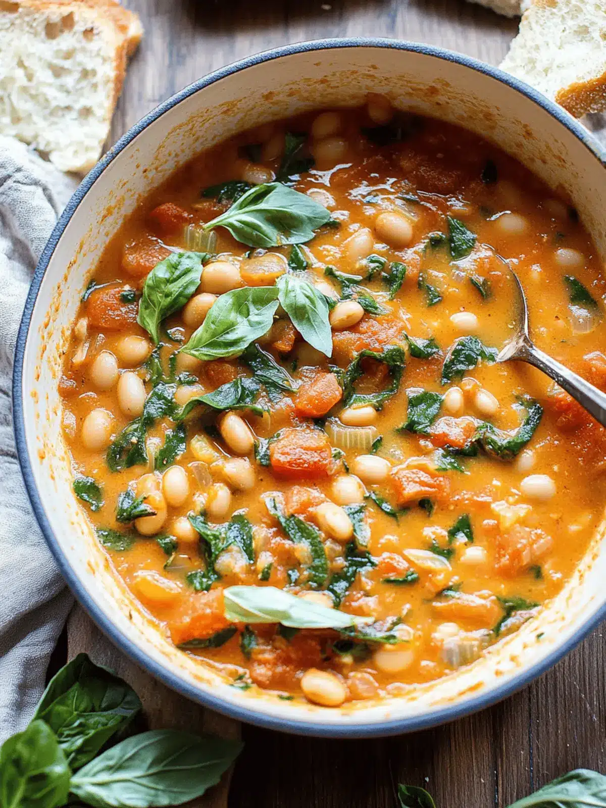 Creamy Tomato White Bean Stew