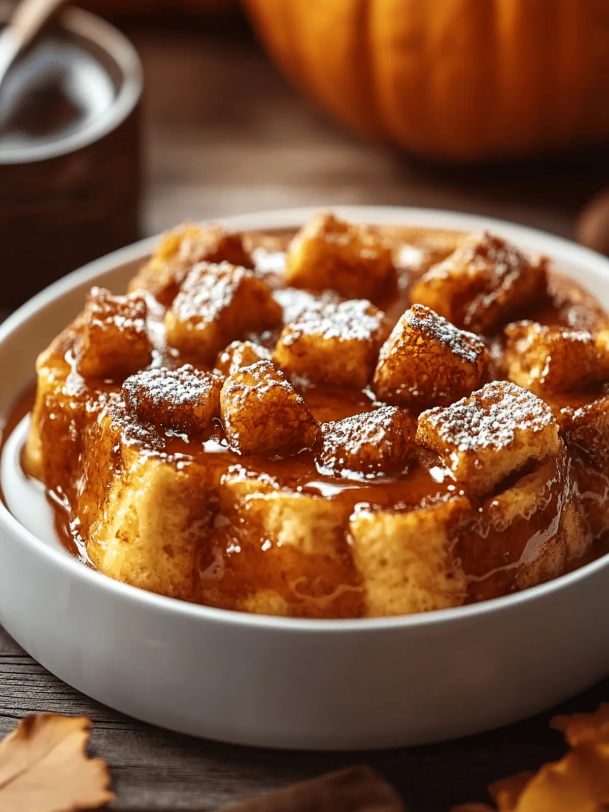 Pumpkin Spice French Toast Casserole