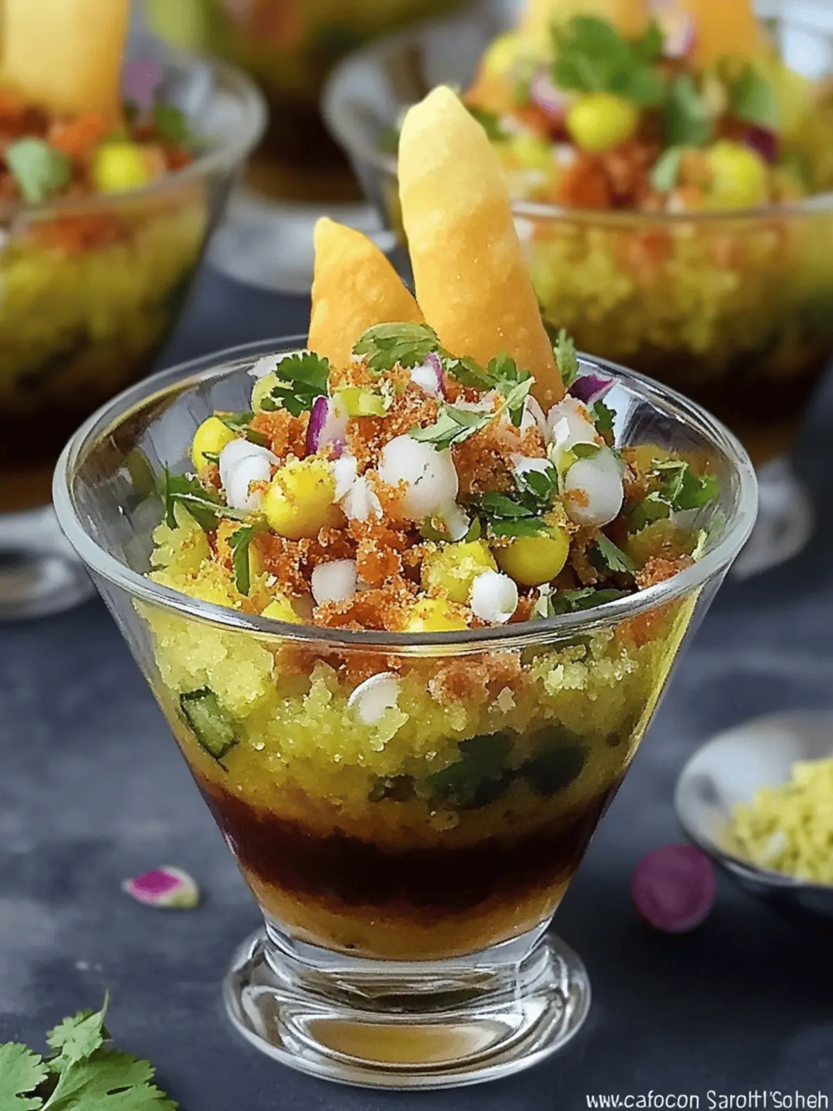 Deconstructed Samosa Chaat