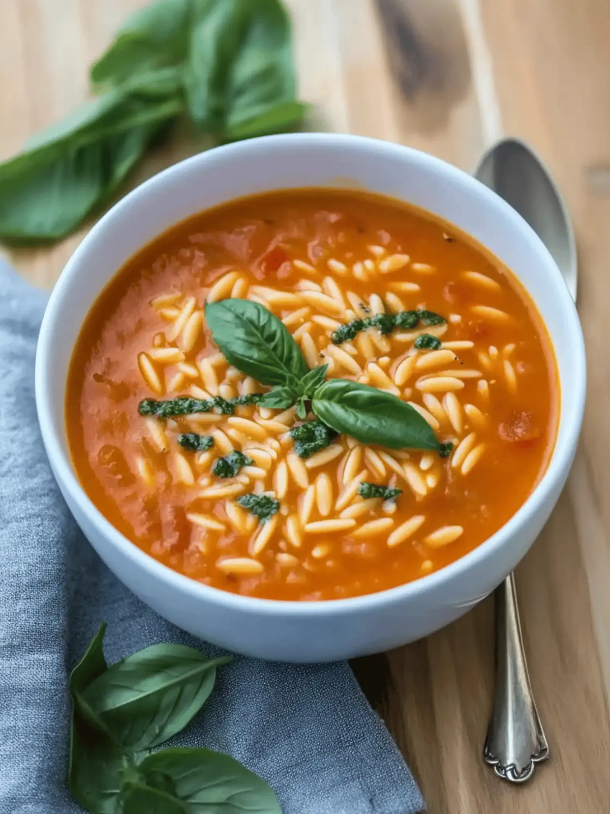 Hearty Tomato Orzo Soup