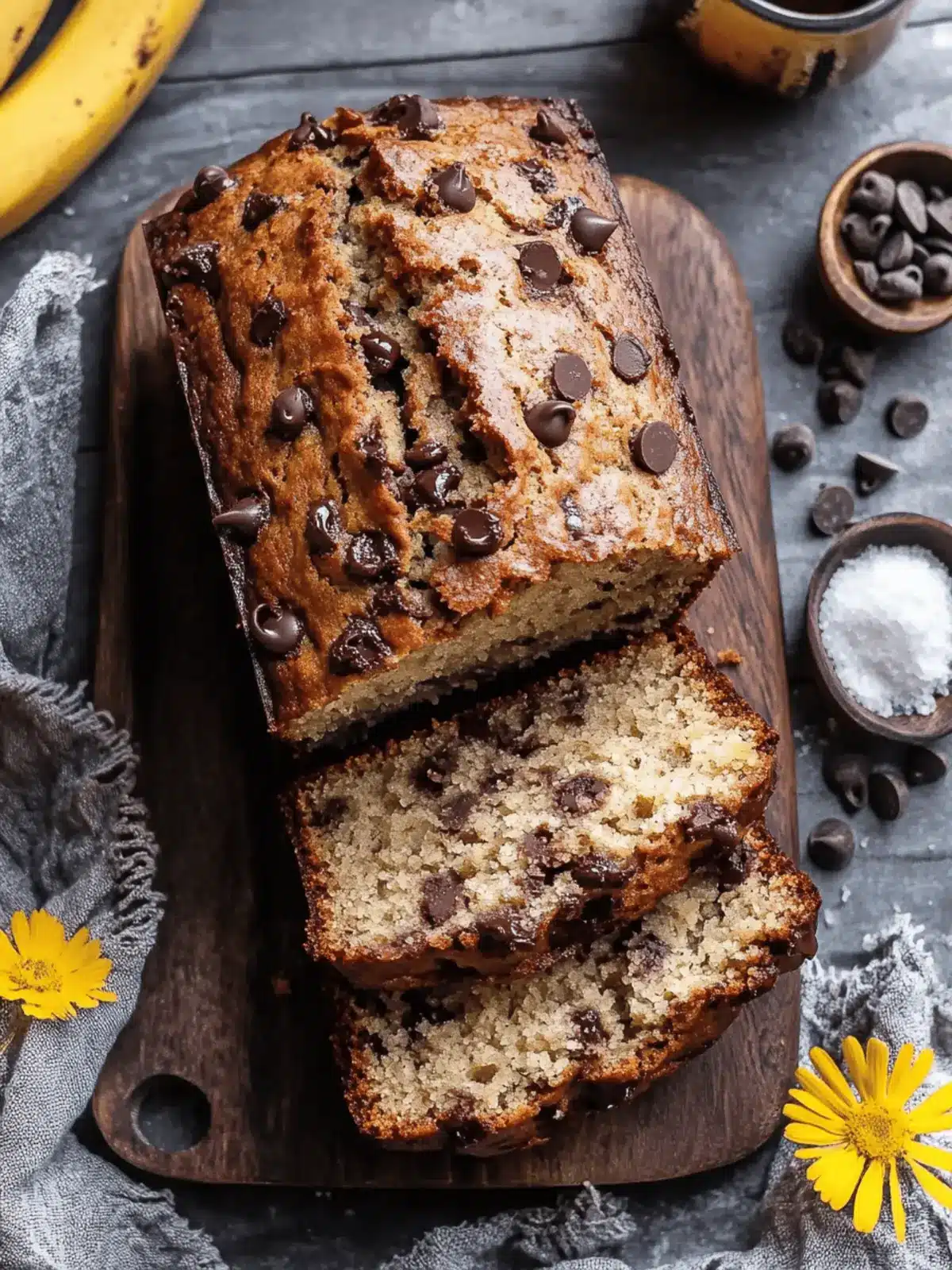 Miso Chocolate Chip Banana Bread