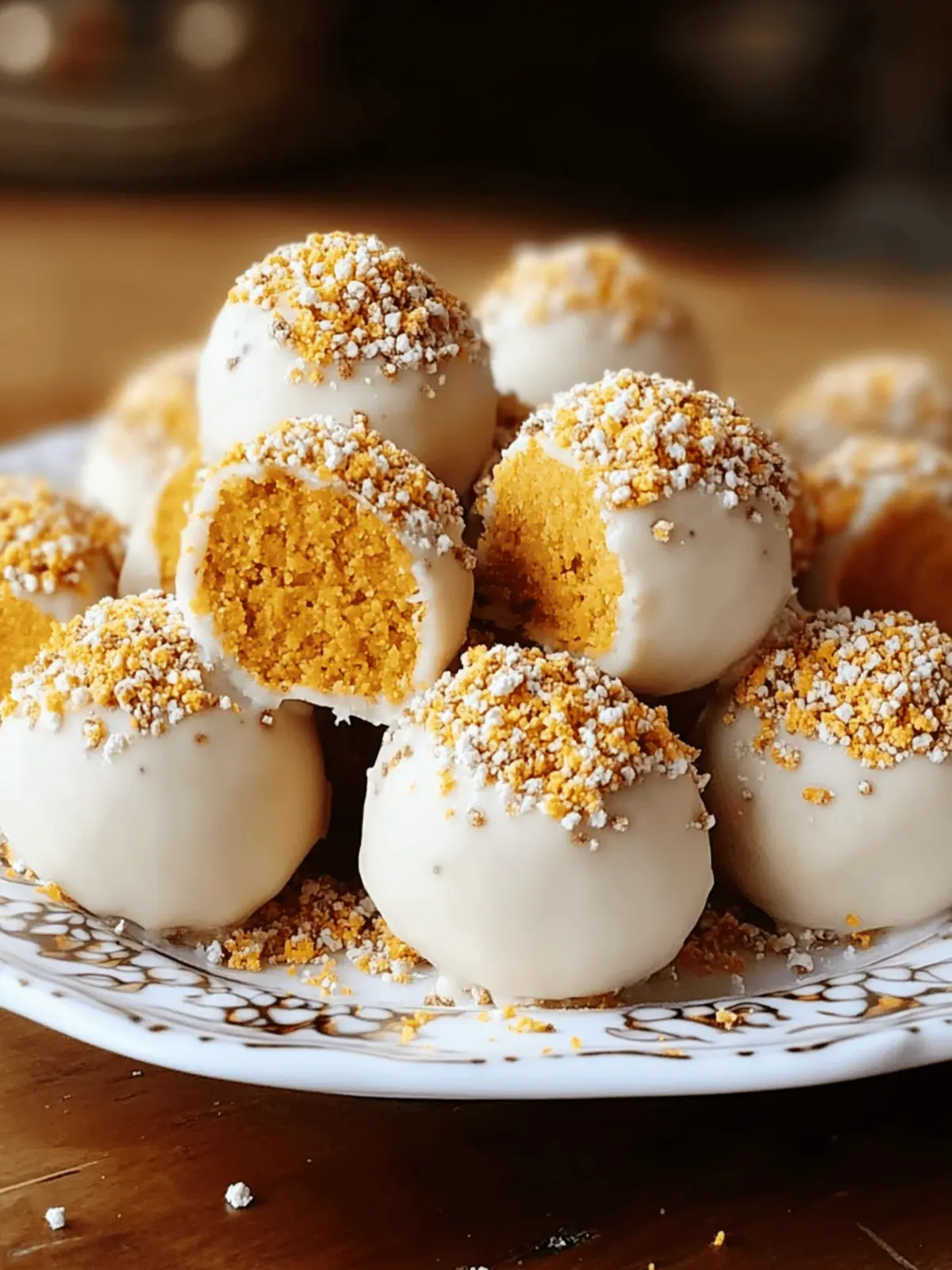 No Bake Pumpkin Cheesecake Balls