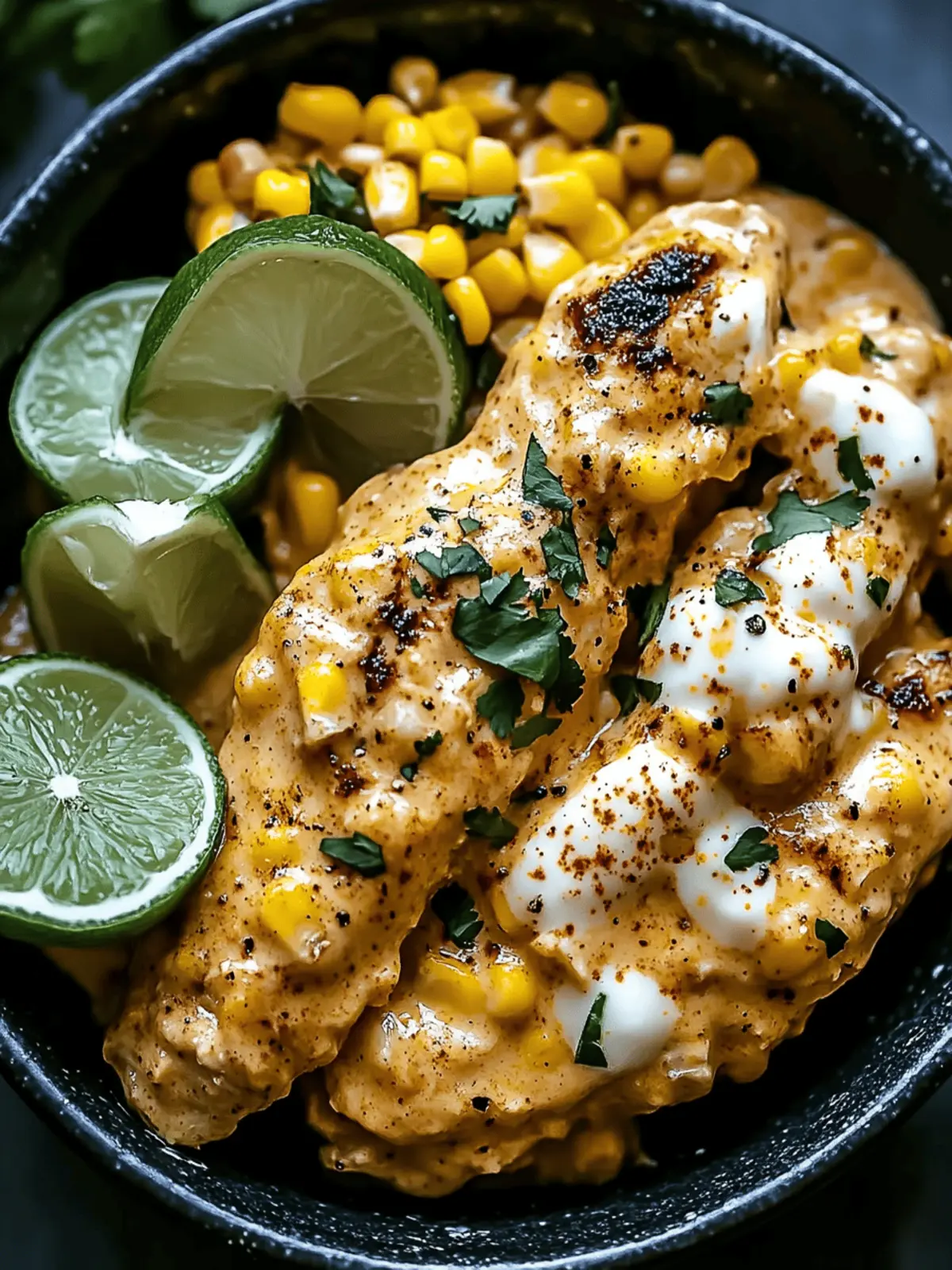 Slow Cooker Street Corn Chicken