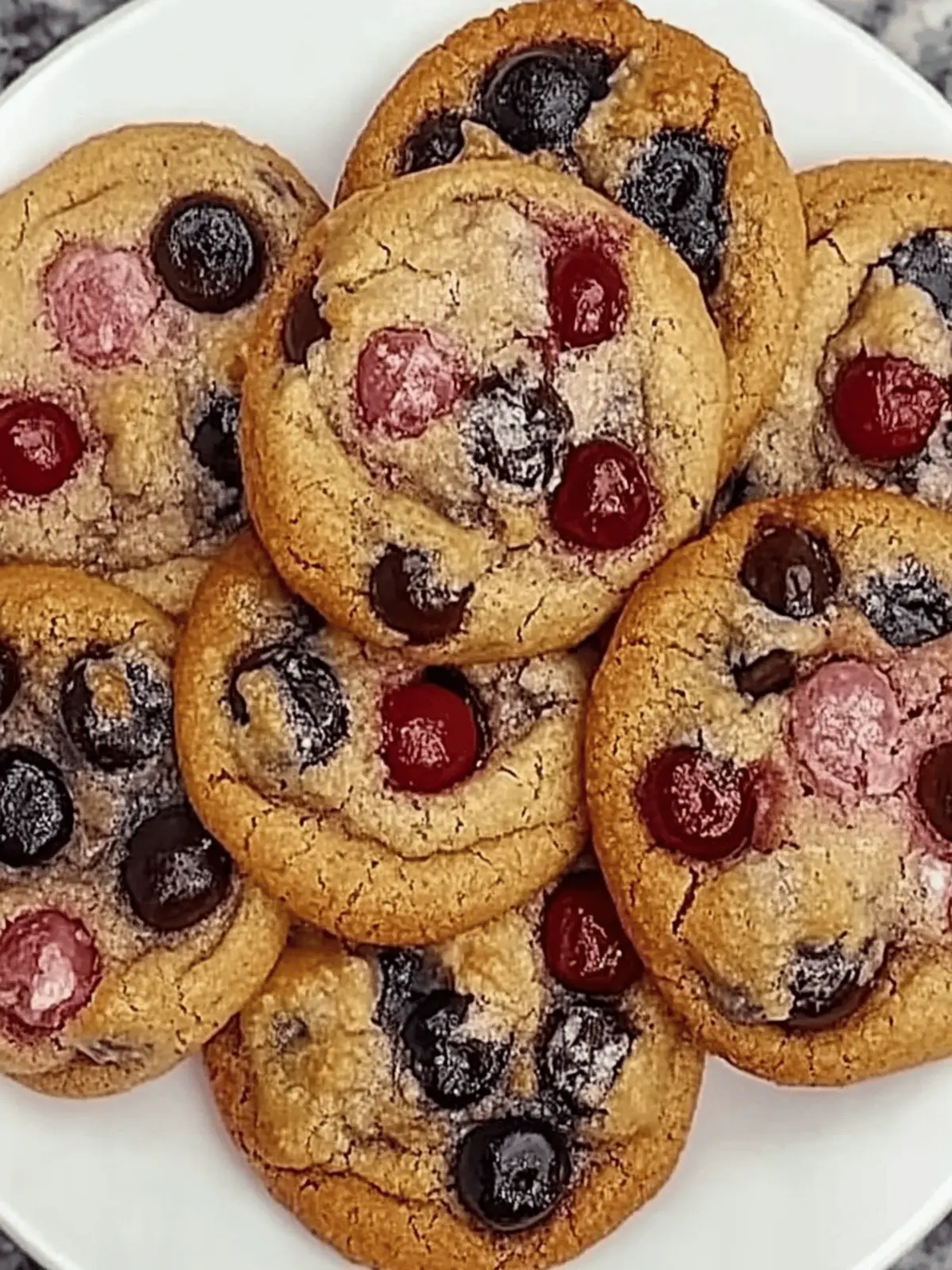 Maraschino Cherry Chocolate Chip Cookies