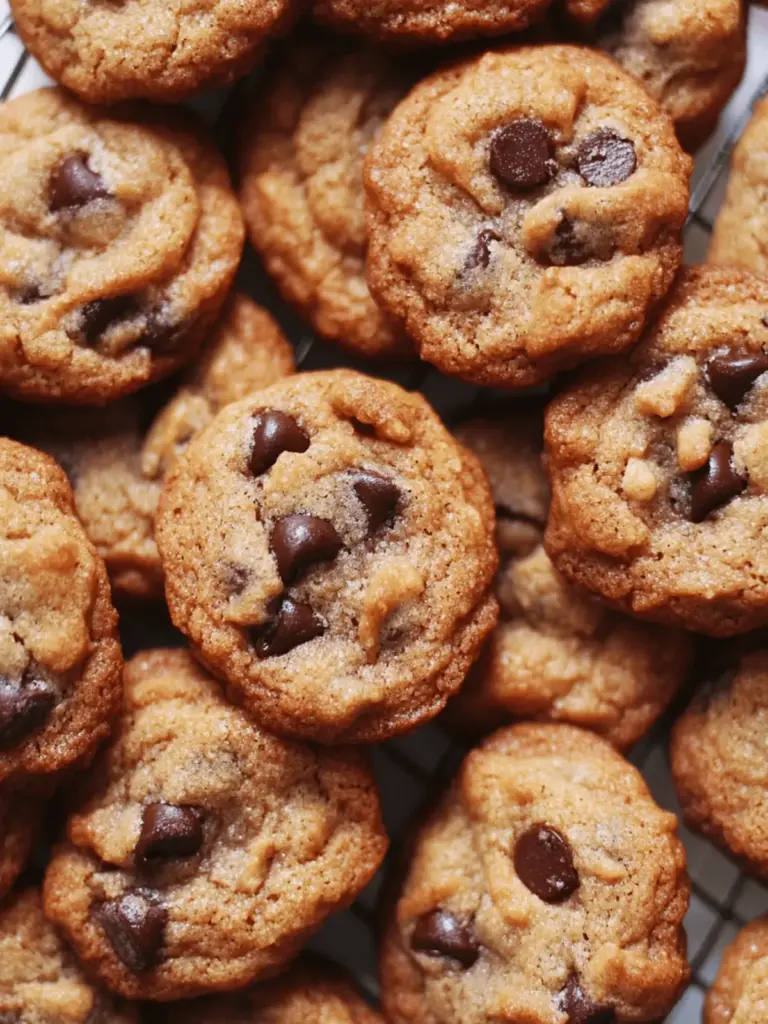 Mini Crunchy Chocolate Chip Cookies