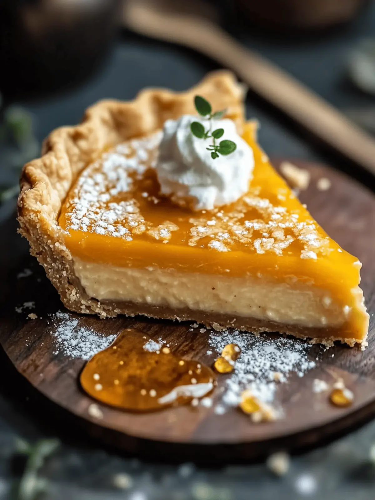 Salted Whiskey Honey Pie