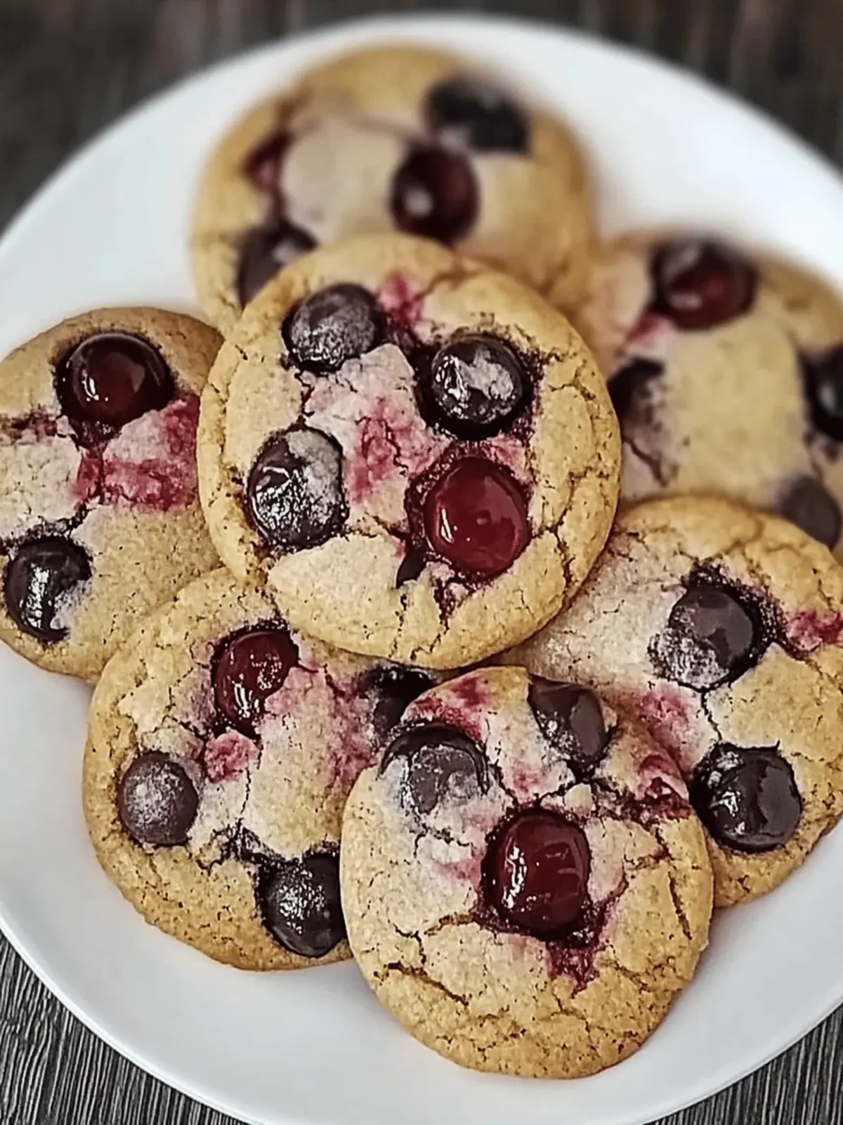 Maraschino Cherry Chocolate Chip Cookies