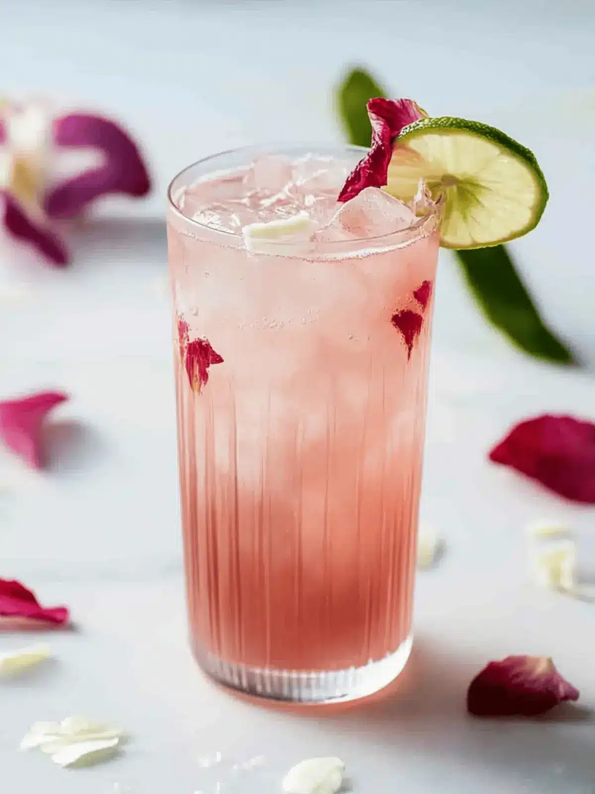 Coconut Hibiscus Breeze Mocktail