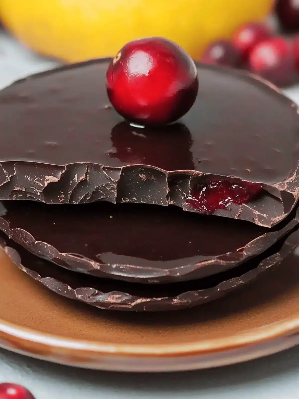 Chocolate Covered Cranberry Sauce