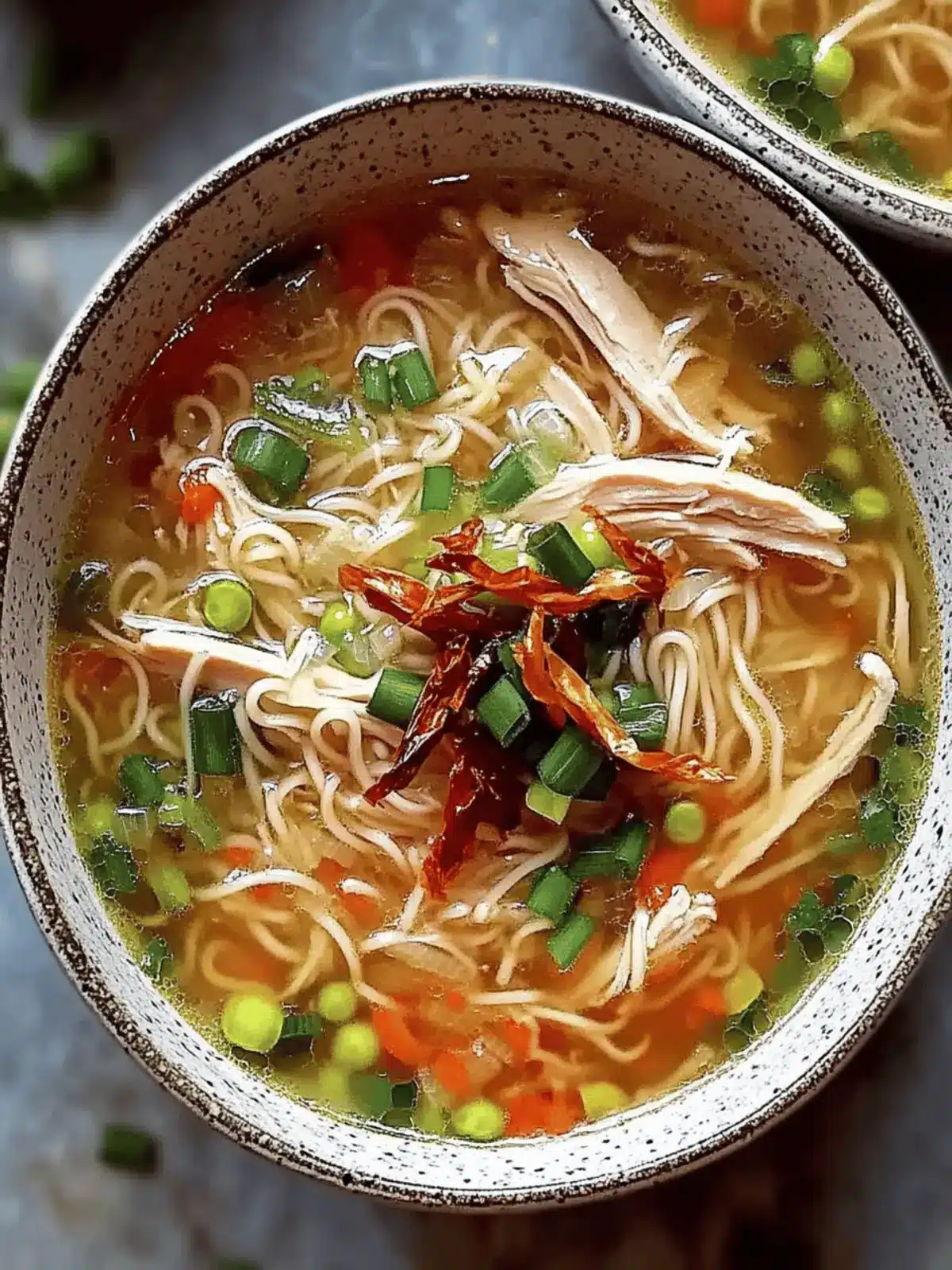 Aromatic Ginger Garlic Chicken Noodle Soup