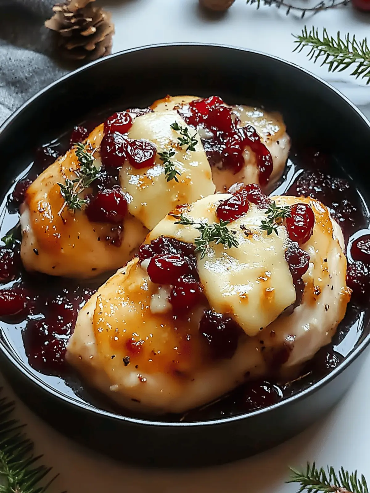Cranberry Brie Stuffed Chicken