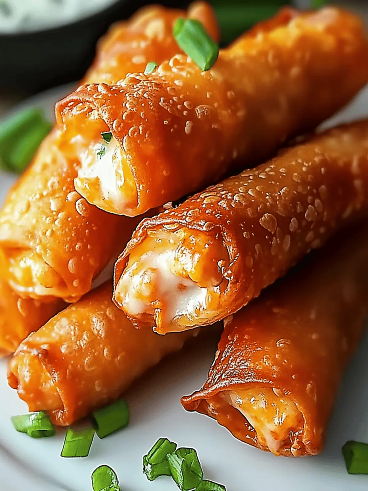 Crispy Buffalo Chicken Dip Egg Rolls You’ll Crave at Parties 4 Crispy Buffalo Chicken Dip Egg Rolls