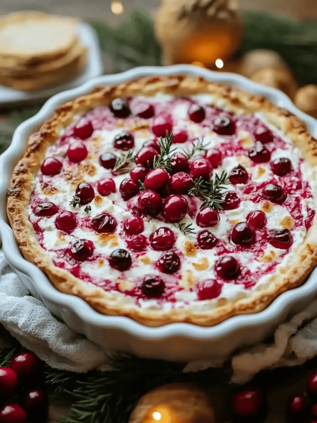 Baked Cranberry Cream Cheese Dip