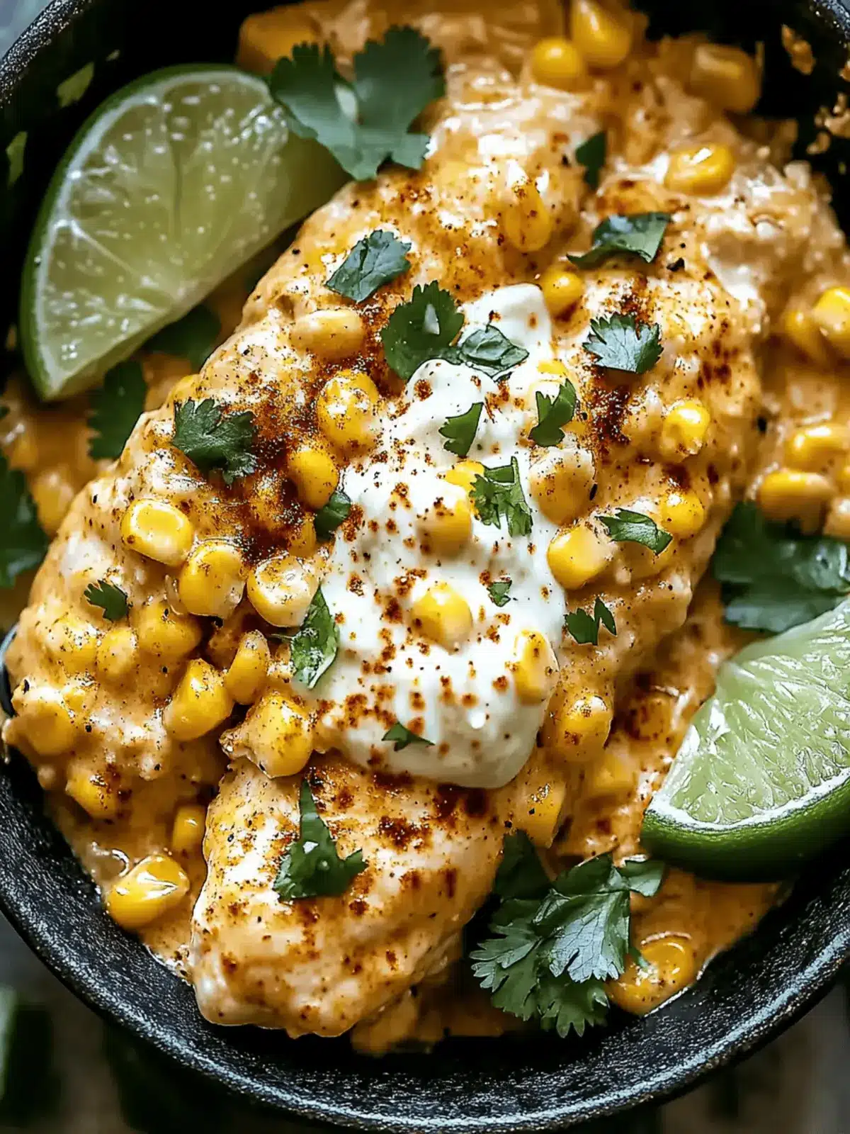 Slow Cooker Street Corn Chicken