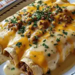 Southern Breakfast Enchiladas with Sausage Gravy