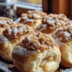 Apple Cheesecake Crumble Buns