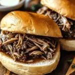 Crockpot French Dip Sandwiches