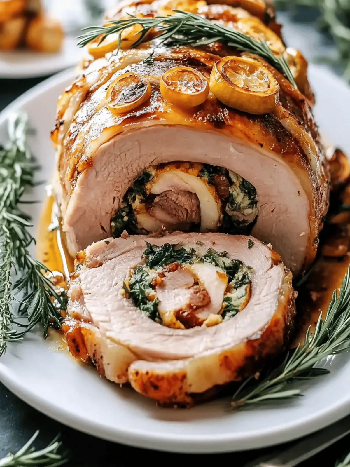 Christmas Stuffed Pork Roast