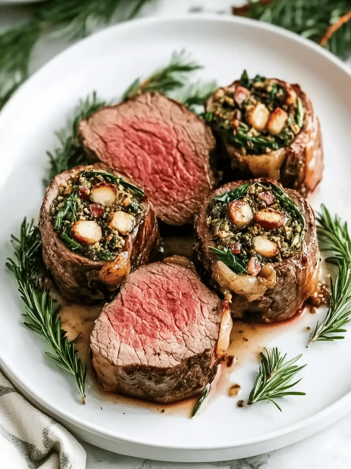Christmas Stuffed Beef Tenderloin
