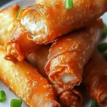 Crispy Buffalo Chicken Dip Egg Rolls