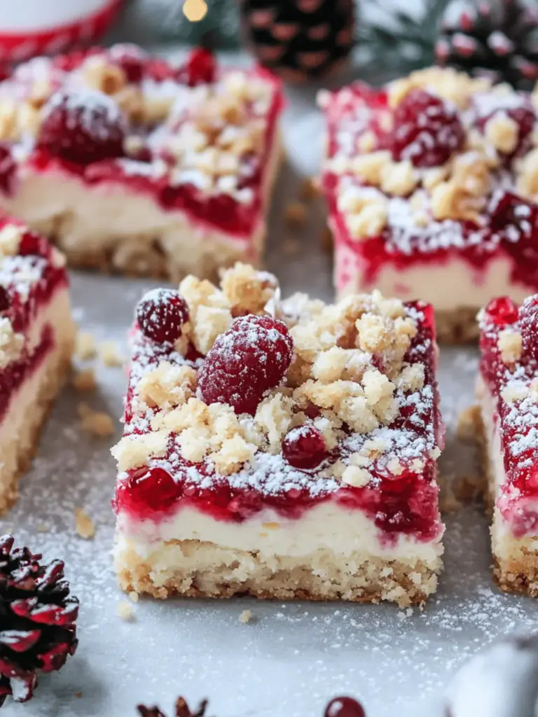 Christmas Cheesecake Bars