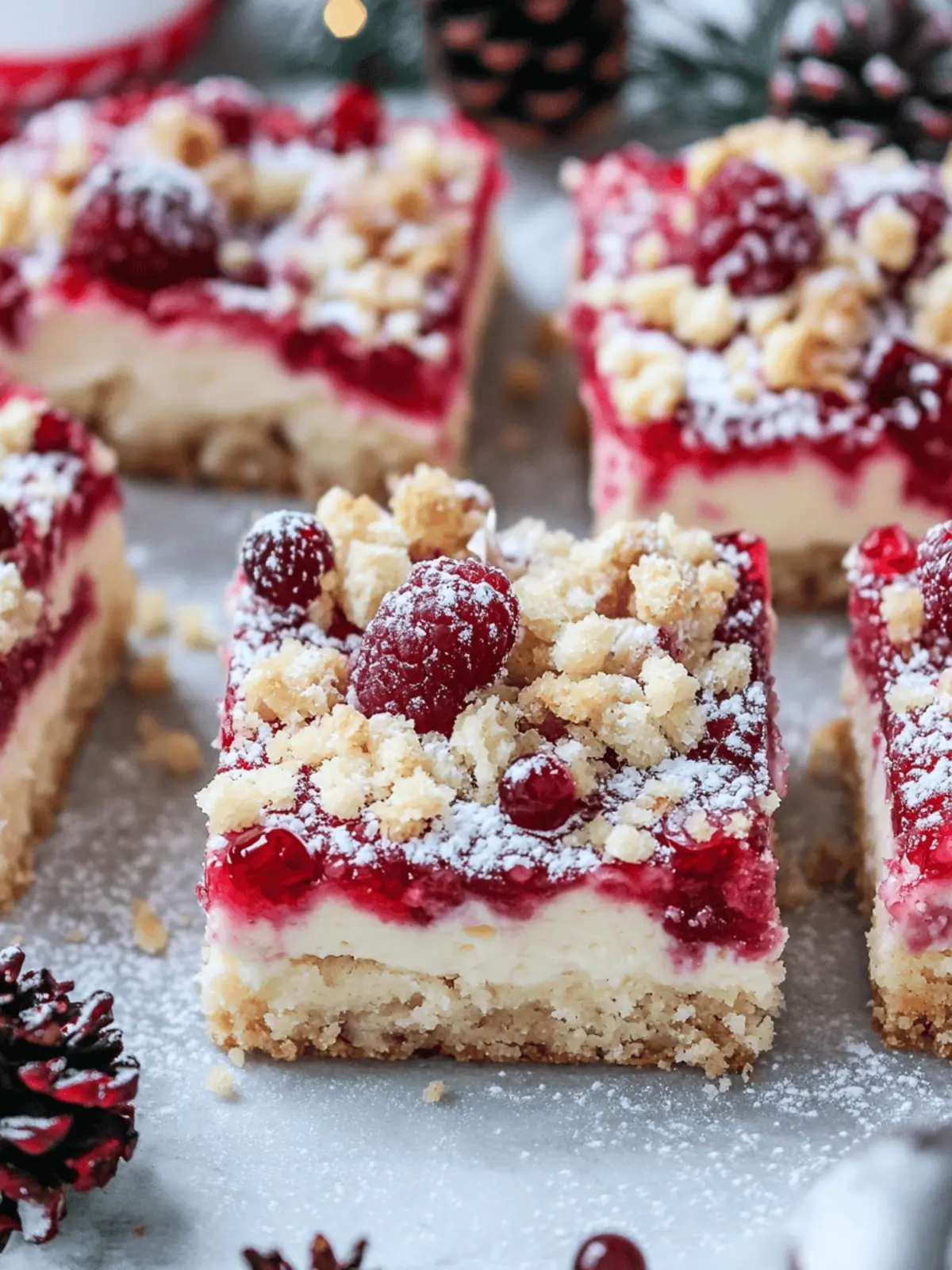 Christmas Cheesecake Bars