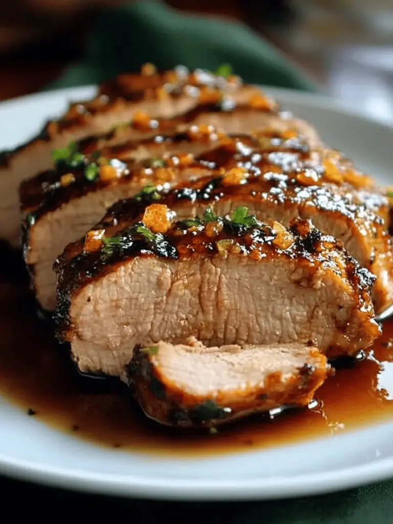 Maple Dijon Glazed Pork Tenderloin