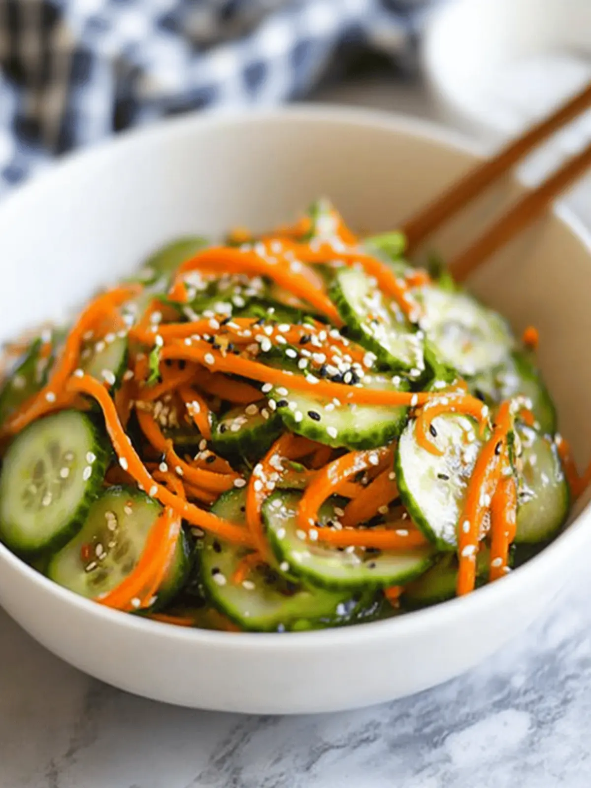 Asian Cucumber and Carrot Salad