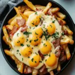 Breakfast Poutine with Hollandaise Sauce