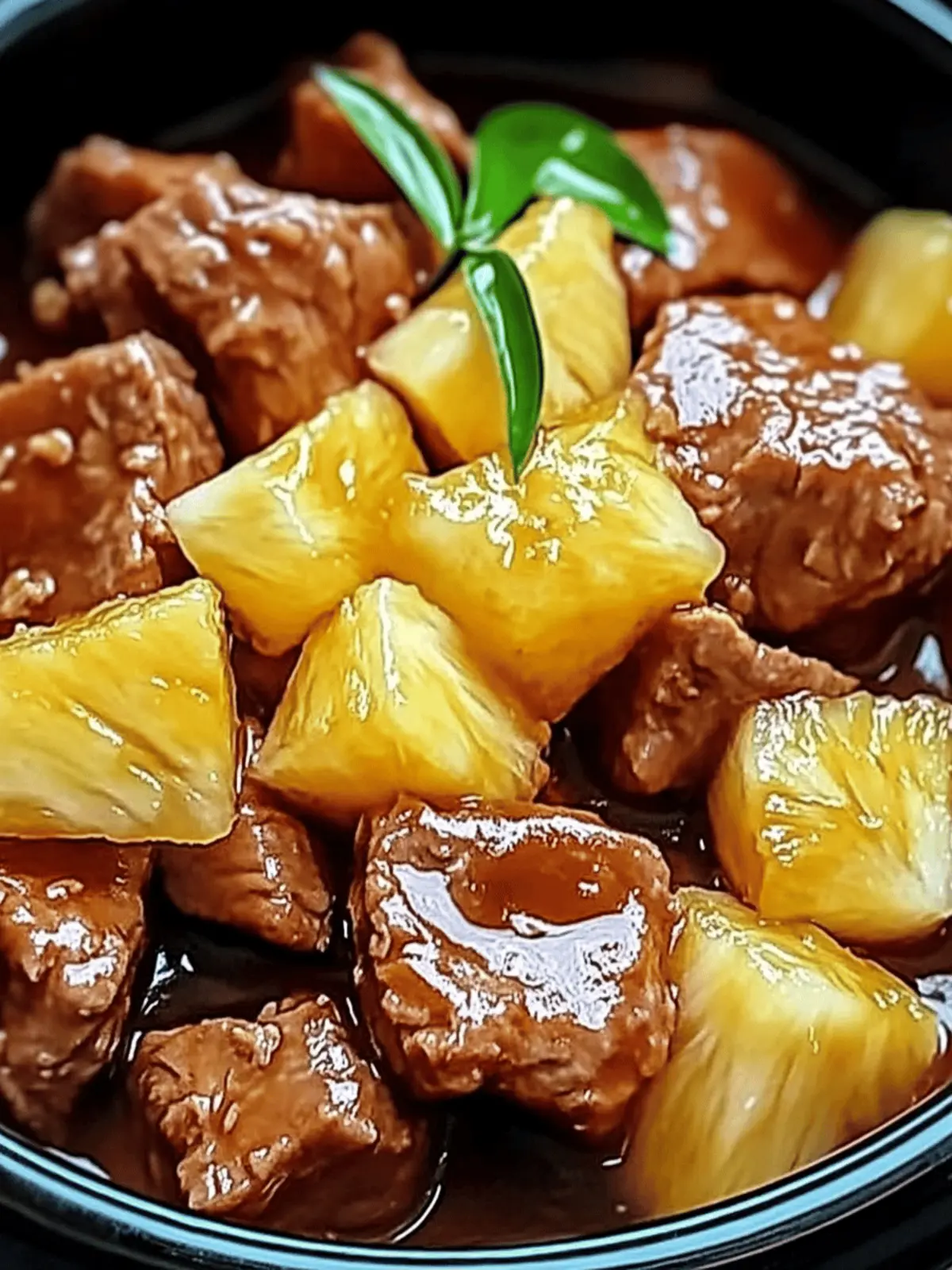 Juicy Pineapple Pork Slow Cooker