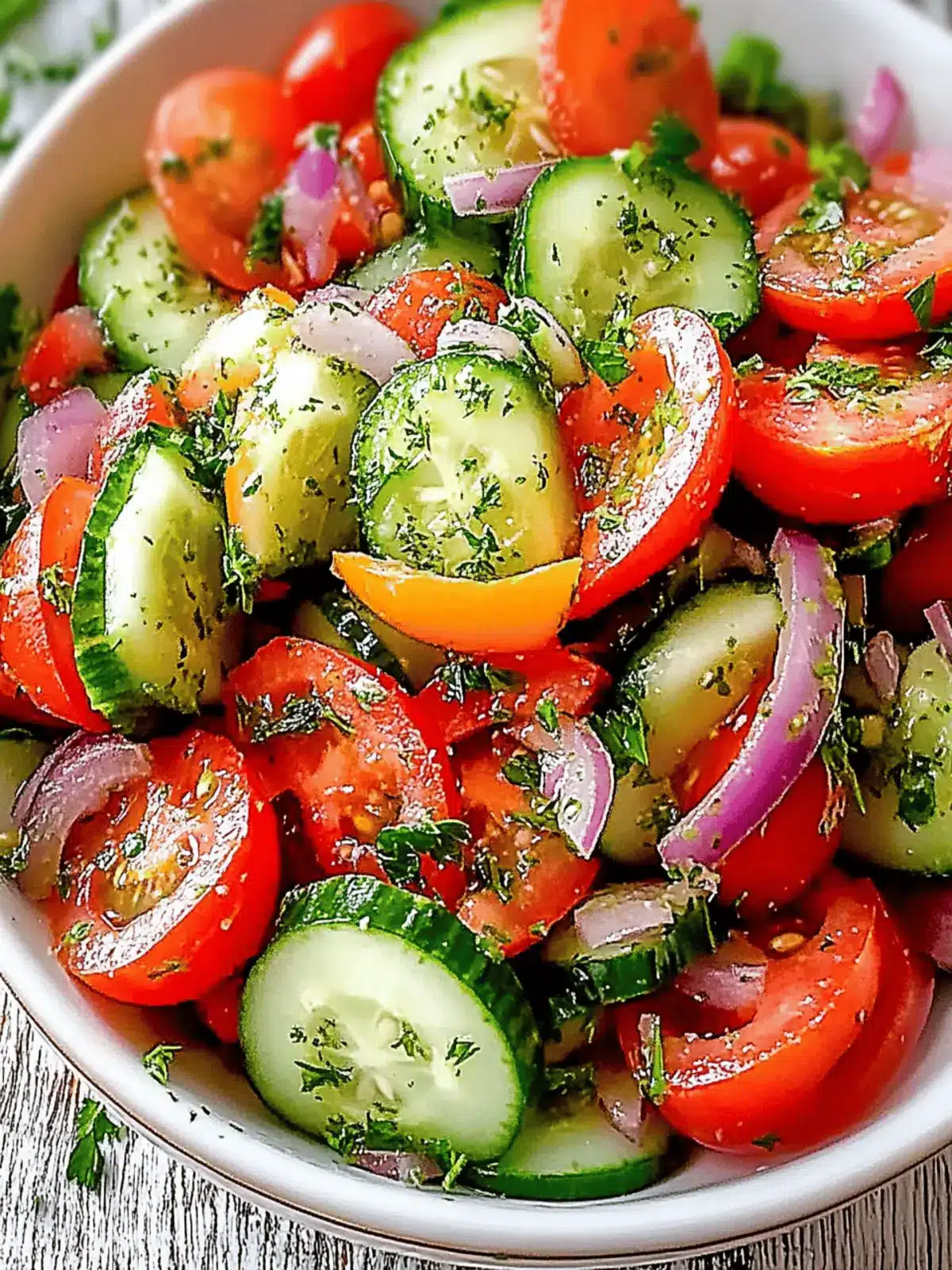 Mediterranean Tomato Cucumber Salad