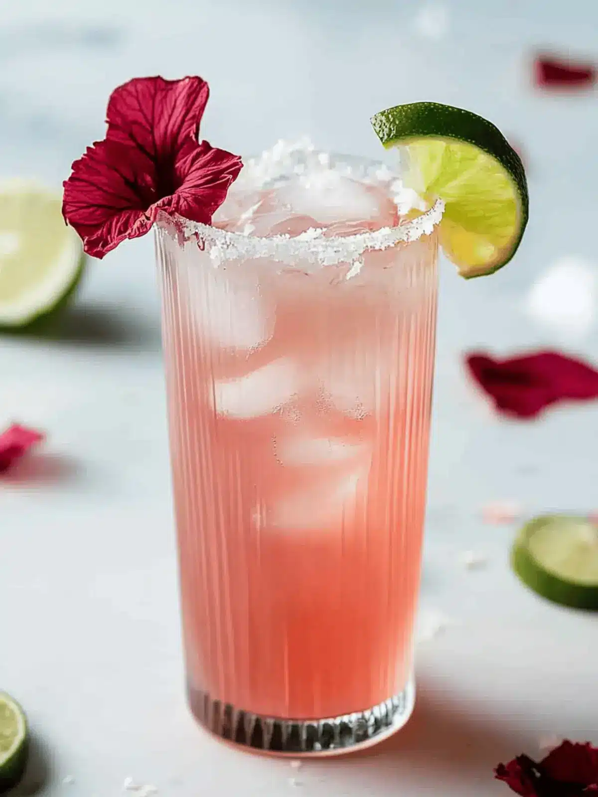 Coconut Hibiscus Breeze Mocktail