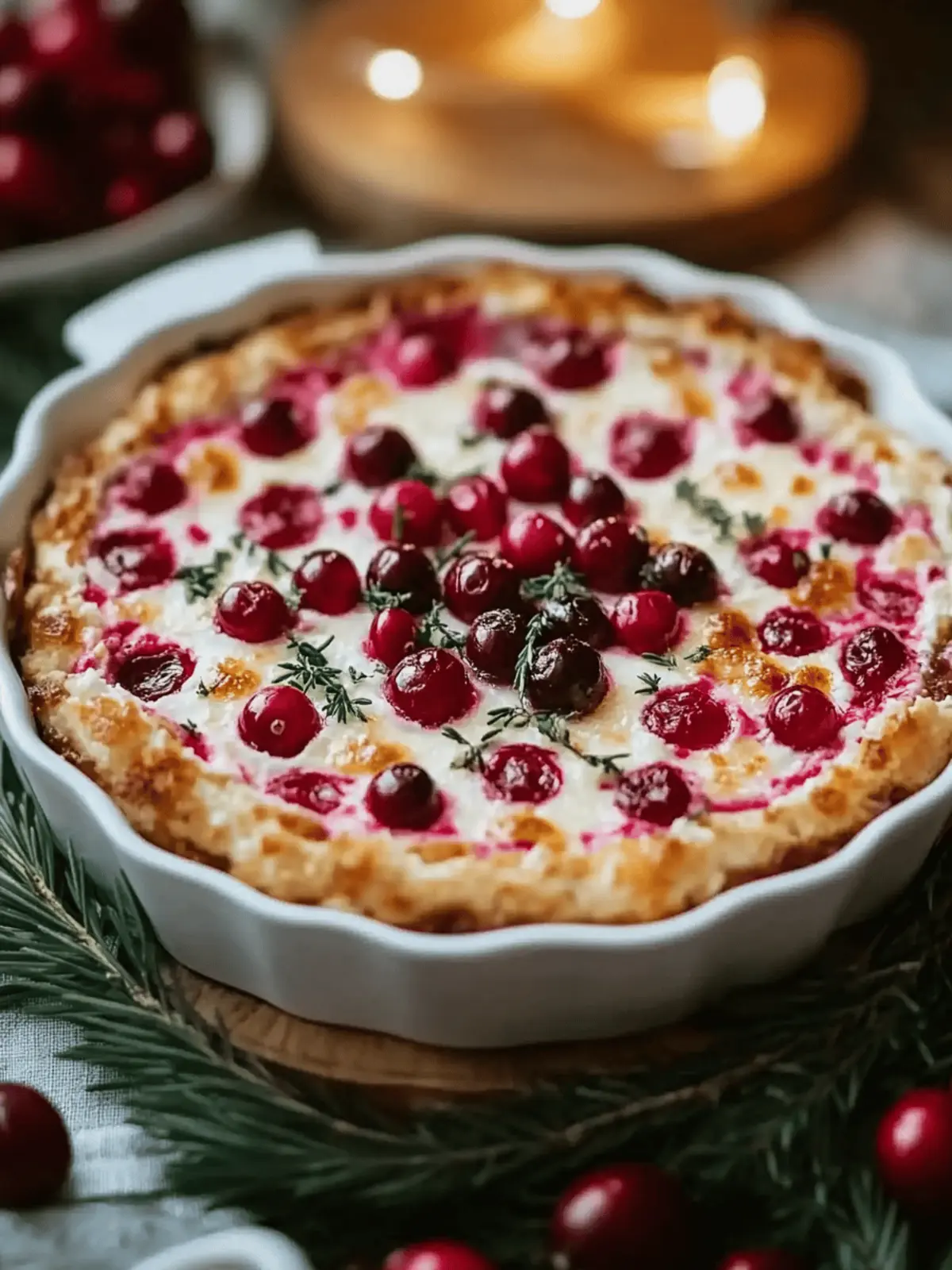 Baked Cranberry Cream Cheese Dip