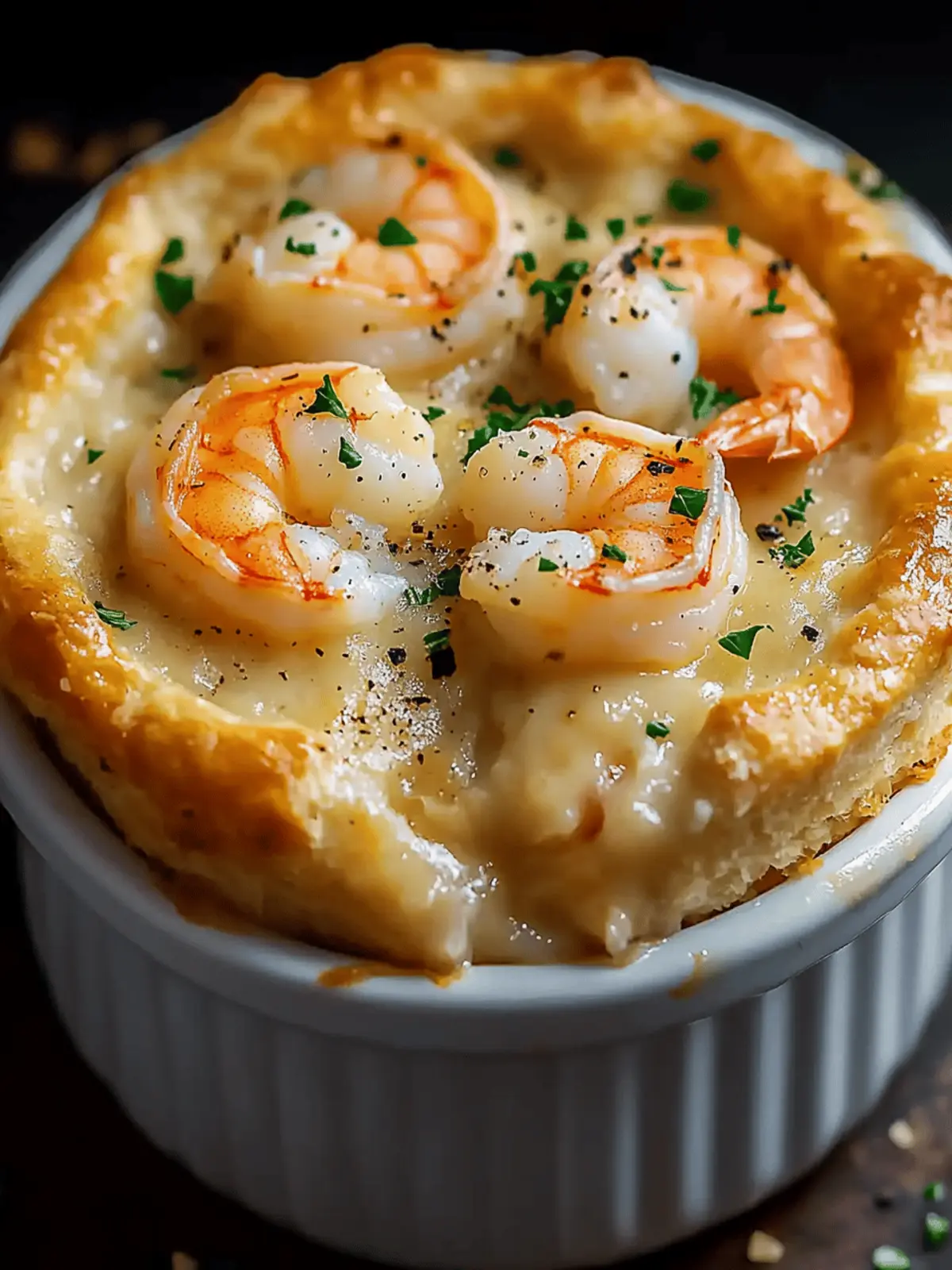 Shrimp & Lobster Cheddar Bay Biscuit Pot Pie