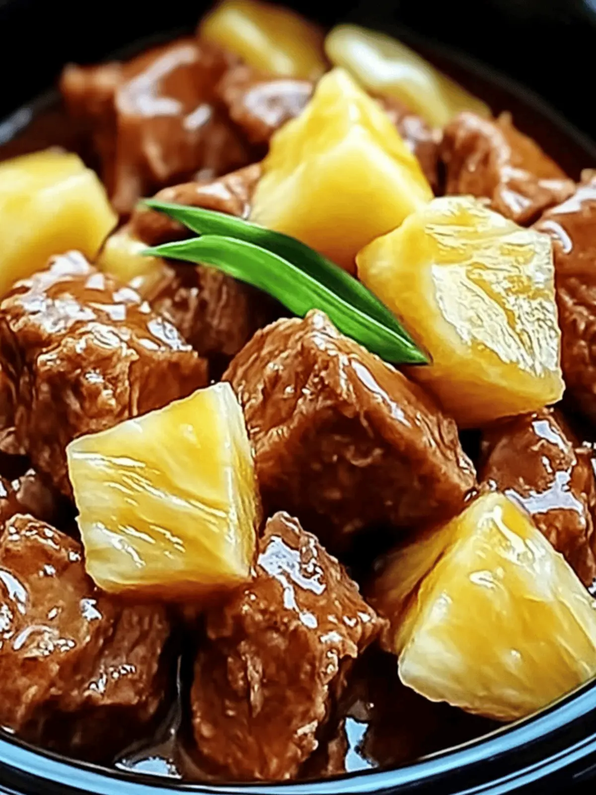 Juicy Pineapple Pork Slow Cooker