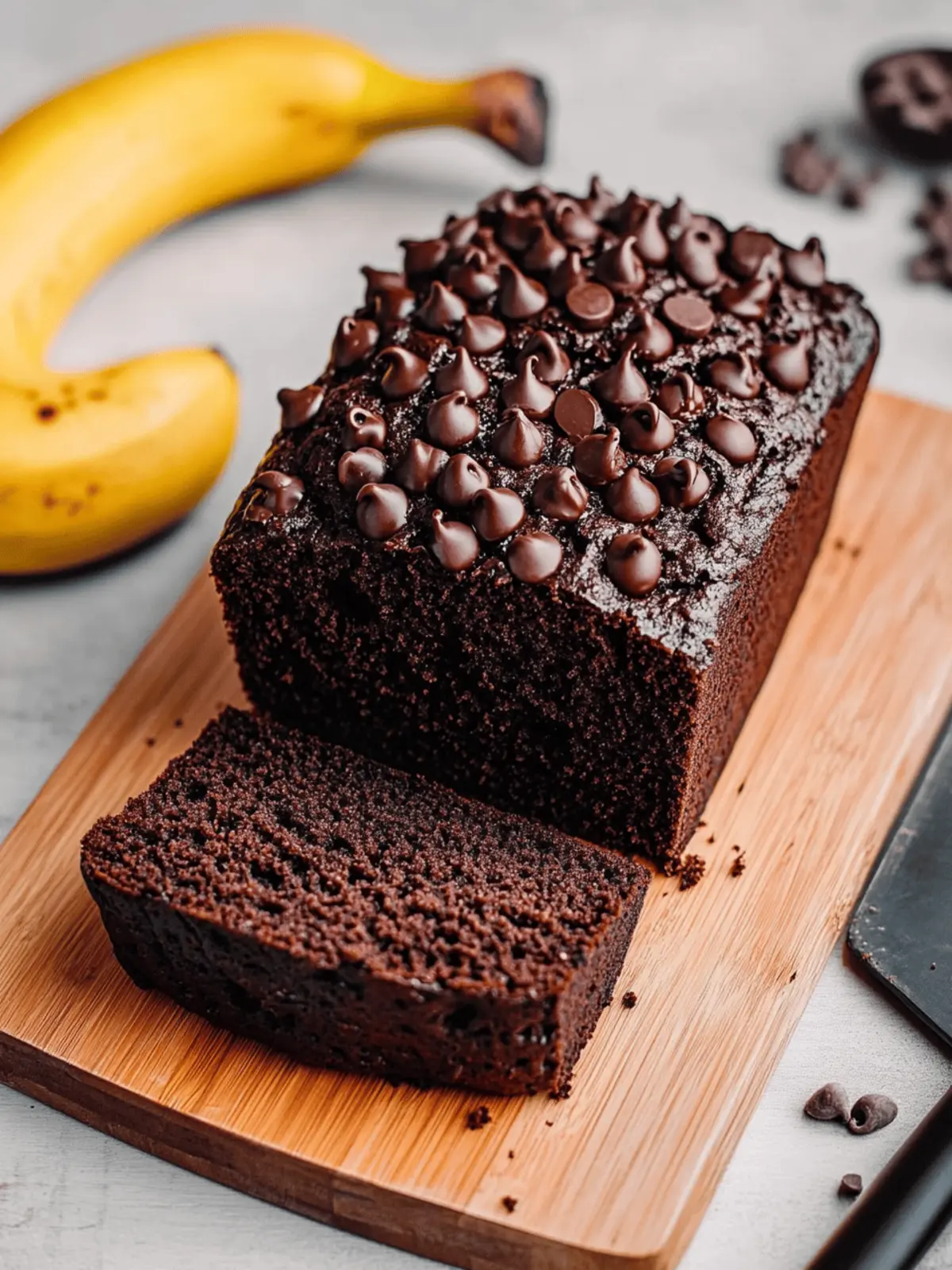 Vegan Chocolate Banana Bread