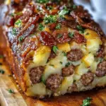 Bacon and Sausage-Stuffed Potato Loaf for Ultimate Comfort Food 4 Bacon and Sausage-Stuffed Potato Loaf