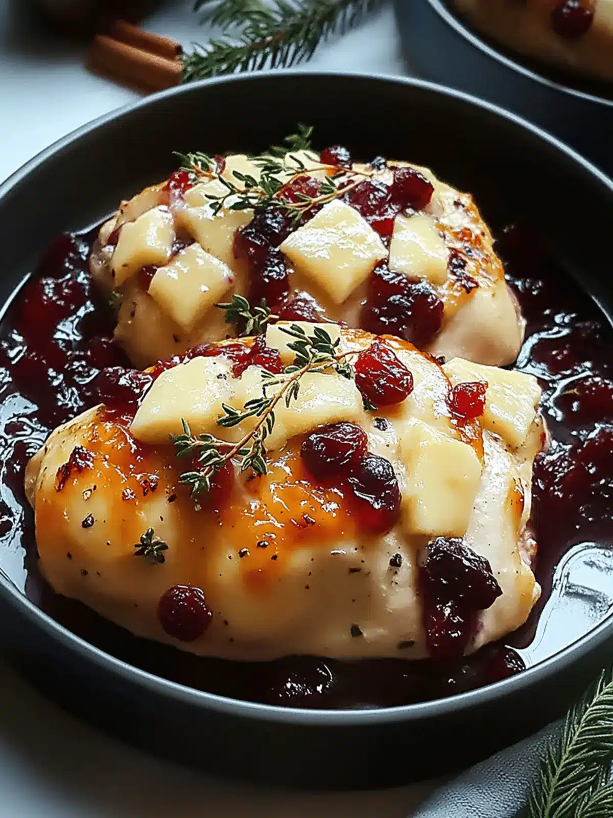 Cranberry Brie Stuffed Chicken