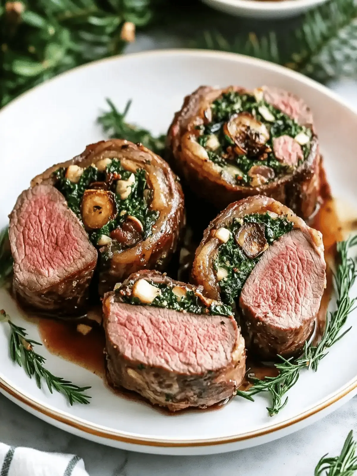 Christmas Stuffed Beef Tenderloin
