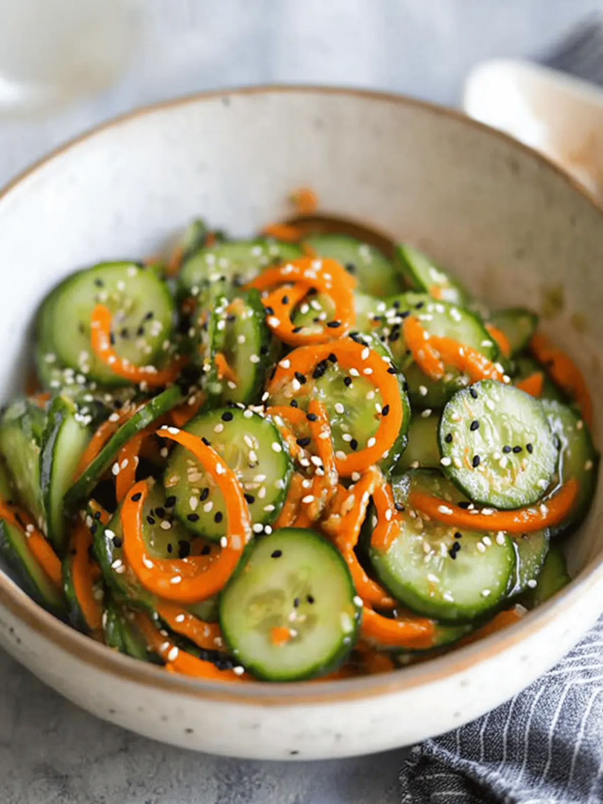 Asian Cucumber and Carrot Salad