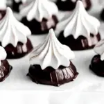 Melt-in-Your-Mouth Chocolate Dipped Meringue Cookies 5 Chocolate Dipped Meringue Cookies