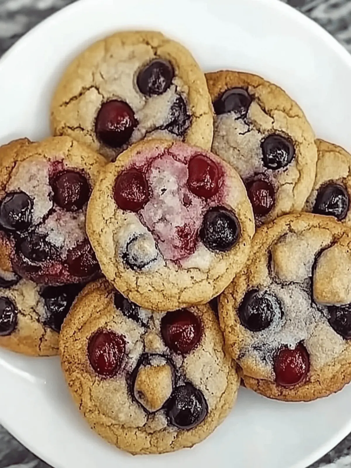 Maraschino Cherry Chocolate Chip Cookies