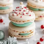 Christmas Tree Cake Macarons