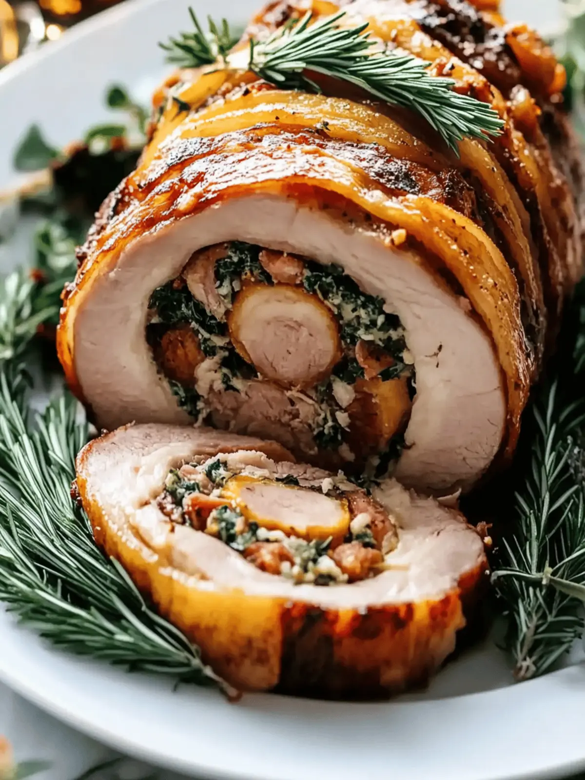Christmas Stuffed Pork Roast
