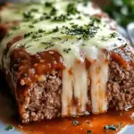 Stuffed Meatloaf with Mozzarella