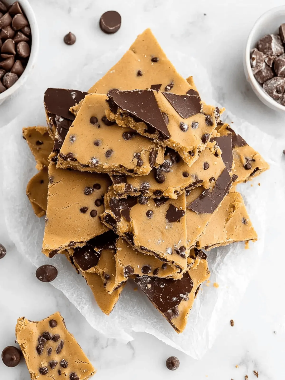 Healthy Cookie Dough Bark