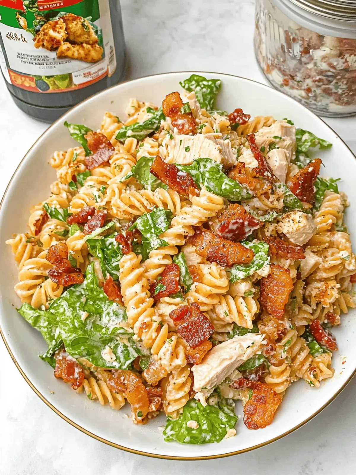 Savory Chicken Bacon Ranch Pasta Salad for a Family Feast 3 Chicken Bacon Ranch Pasta Salad