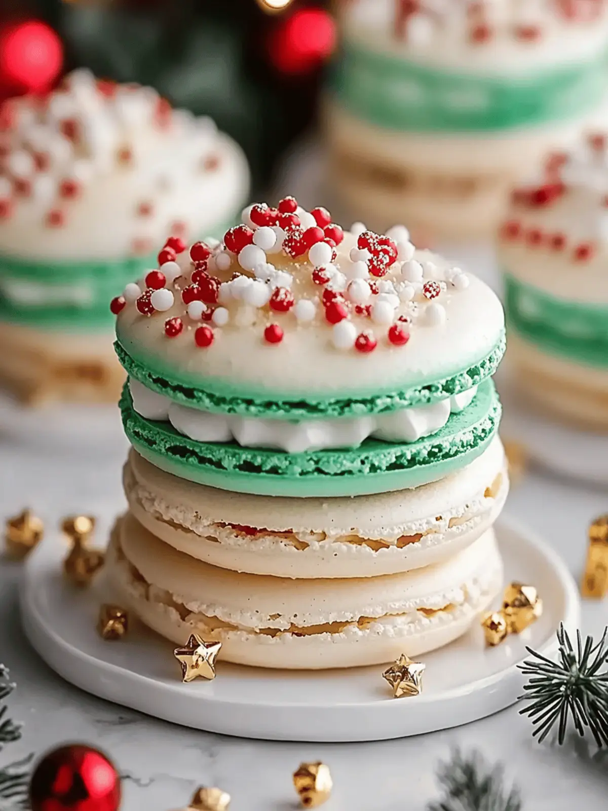 Jaw-Dropping Christmas Tree Cake Macarons You Must Try! 3 Christmas Tree Cake Macarons